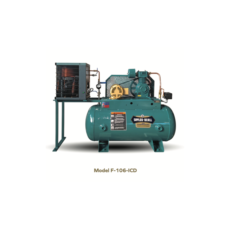 SAYLOR-BEALL- CLIMATE CONTROL AIR COMPRESSORS/ Simplex Units-Tank Mounted