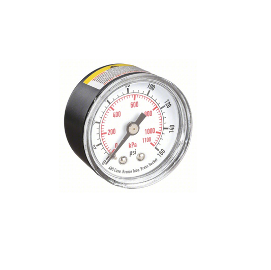 Pressure Gauge Back Mount: 1/4" NI