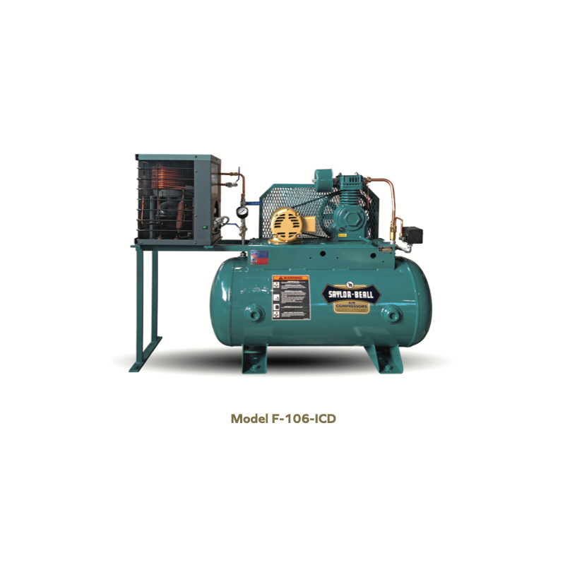 SAYLOR-BEALL- CLIMATE CONTROL AIR COMPRESSORS/ Duplex Units-Tank Mounted